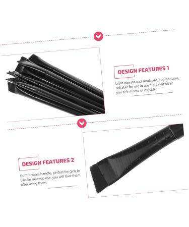 Uonlytech Brow Brush Angled 12Pcs Eyeliner Angled Brow Brush Eyeliner Eyebrow Brush Concealer Brush Makeup Tools 15.5x1.2x0.6cm Black - Buy Online on GoSupps.com