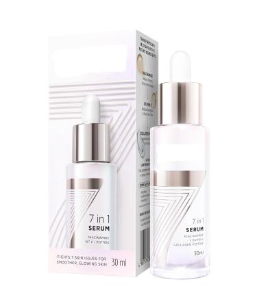 7in1 Ultra-light Face Serum with Niacinamide Vitamin C Collagen Peptides for Normal to Oily Skin 30ml