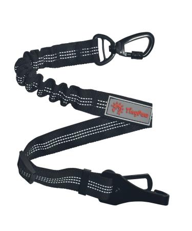 TinyPaw Dog Car Seat Belts Adjustable with Anti-Shock Buffer Sturdy Carabiner Isofix and Lock