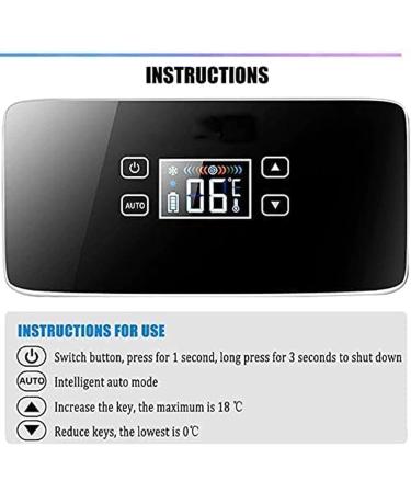 Insulin Cooler Case Portable Insulin Cooler Box Car Small Refrigerator USB Mini Medicine Refrigerator Led Display 0-18 Drug Reefer Cooler Travel (2battery) - Buy Online on GoSupps.com