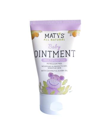 Maty's All Natural Multipurpose Baby Ointment - Petroleum & Fragrance Free - Made with Coconut & Jojoba Oils - 3.75 oz. 3.75 Ounce (Pack of 1) Multipurpose Ointment
