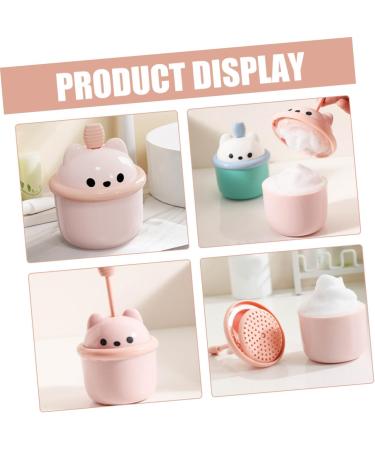 Healeved Facial Cleanser Foamer Face Cleanser Bubble Foamer Rich Foam Maker Small Foams Maker Cup for Washing Face Foam Pump Bottle Cups Face Foamer Cup Bear Product Pink The Face Abs 6.80X6.50X6.50CM Pink - Buy Online on GoSupps.com