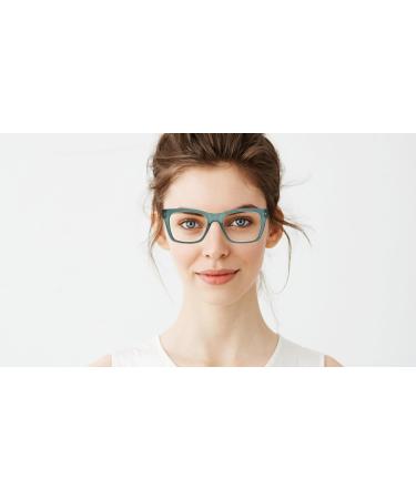 SAV Eyewear Teal Blue Light Readers +1.25 - Stylish Protection for Your Eyes | International Shipping - Buy Online on GoSupps.com
