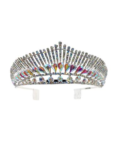 Minkissy Bridal Tiara 1pc Hair Jewelry Accessories Bride Peacock Headwear For Women