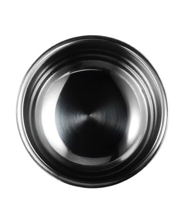 Shaving Bowl Stainless Steel Shaving Mug Barbers Accessories Shaving Cup Metal Soap Mug Bowl for Boyfriend Him Men 82mmx52mm Argent