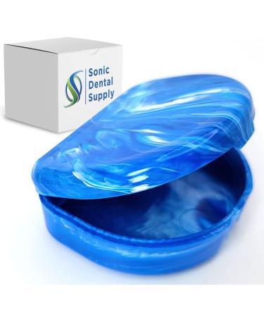Sonic Dental - Color Splash Orthodontic Case - Retainer - Mouth Guard - Partial - Aligner (Sky Blue)