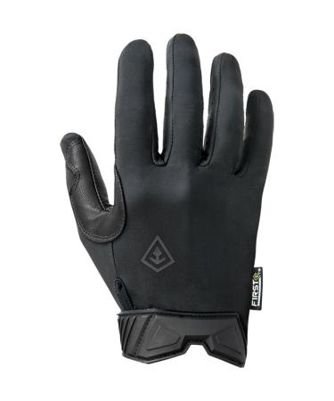 First Tactical Mens Lightweight Patrol Glove | Skin Tight Goatskin Palm with Touchscreen Capability Black Medium Mens Lightweight Patrol Glove