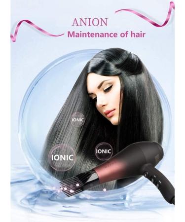 Salon Professional Hair Dryer with Ceramic Tourmaline Ionic & Powerful Blow Dryer Far Infrared Hair Dryer Contains 3 Heat&2 Speed 1Cool Button Setting 3 Blow Dry Attachment Like Diffuser for Hair Styling AC Motor 1875W - Buy Online on GoSupps.com