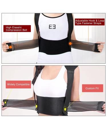 Self-Heating Magnetic Therapy Vest | X-Large Back Support & Pain Relief Belt for Men & Women - Posture Corrector & Neck Massager in Black - Buy Online on GoSupps.com