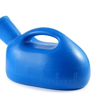 Urinal Funnel Men's Potty Portable Pee Bottle 2000 ML for Hospital Camping Car Travel (Blue)&Urinal Funnel - Buy Online on GoSupps.com