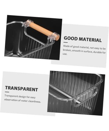 FOMIYES Manicure Supply Nail Art Bowls Finger Soaking Bowl Nail Art Soak Bowl Nail Art Accessory Nail Bowls Manicure Bowl Nail Soak Bowl Finger Soak Bowl Product Household Wood 28x15.5cm Transparent - Buy Online on GoSupps.com