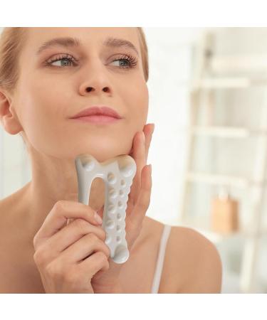 Sha Tools | Natural Resin One-Hand Face Massager | Strees Relief Skin Care Tools Portable Sha Stone Anti Age Sha Facial Tools for Muscle Relief Leg Spa Skin Foot - Buy Online on GoSupps.com