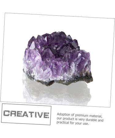 FOMIYES 2pcs Natural Crystal Cluster Crystals for Crafts Purple Gems Natural Minerals Desktop Bare Stone - Buy Online on GoSupps.com