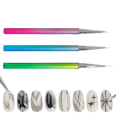 Liner Brushes - Professional Brushes | Brush for Long Thin Details Fine Drawing Liner Brush Polish Painting 7/9/11mm - Buy Online on GoSupps.com