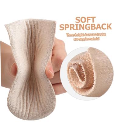 minkissy 1 Set Half Size Heel Pad Supple Heel Insoles Sports Heel Pads Invisible Height Pads Half Lift Cushions Shoes Height Increase Pads Shoes Height Increase Cushions Sports Heel Insoles - Buy Online on GoSupps.com