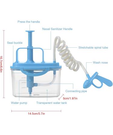 300ml Sinus Rinse Neti Pot - Squeeze Bottle Nasal Irrigation for Cold & Flu Relief | HG669 - Buy Online on GoSupps.com
