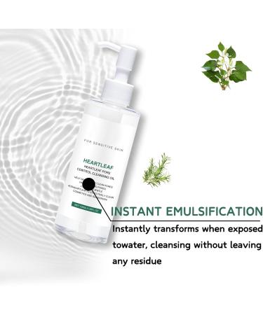 Natural Makeup Remover Oil - Houttuynia Cordata Cleansing Oil - Oil Cleanser for Face Eye Noes - Facial Oil Based Cleanser for All Skin Types & Daily Makeup - Skin Care for Deep Cleansing Oil - Buy Online on GoSupps.com