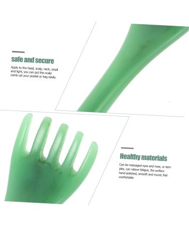 Frcolor 4-Piece Hair Comb Massager Set - Jade Gua Sha & Beeswax Scraping Tools for Pain Relief - Buy Online on GoSupps.com