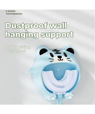 Buy Blue Tiger Baby Training Toothbrush - Soft Silicone Manual Toothbrush for Kids 2-6 Years | Cartoon Design for Complete Dental Hygiene - Buy Online on GoSupps.com