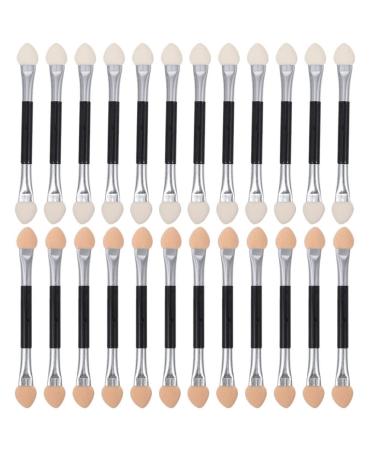 FOMIYES 24pcs Latex Eye Shadow Stick Eye Shadow Sticks Disposable Eyeshadow Double Sided