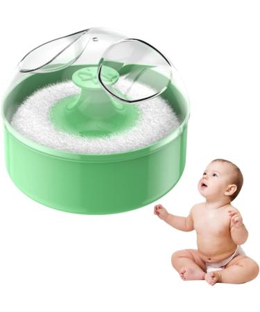 Buy Eco-Friendly Soft Body Powder Quaste & Dustproof Container | Portable Skin-Friendly Powder Dispenser for All Skin Types - Buy Online on GoSupps.com