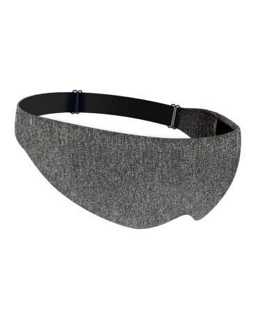 Sleep Mask Adjustable Strap Side Sleeping Mask 3D Strong Blackout Blindfold Relieve Eye Strain Comfortable Soft Night Eye Cover for Men and Women Travel/Nap Eye Mask (Grey)