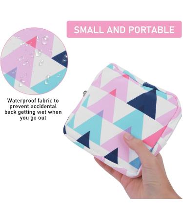 Yolev 4Pieces Sanitary Napkin Storage Bag Portable Pantyliners Bag with Zipper 5.1x5.1 inches Tampons Collect Bags for Period Coin Purse Makeup Bag for Women & Girls - Buy Online on GoSupps.com