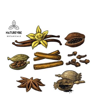 Naturevibe Botanicals Organic Black Cardamom Pods Whole 3.5oz (100g) | Non-GMO, Gluten Free Indian Spice - Buy Online on GoSupps.com