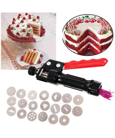 Sugar Paste Extruder with 20 Stainless Steel Nozzles for Cake Decorating - Biscuit Making Tool - Clay Extruder for Ceramics - Buy Online on GoSupps.com