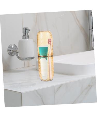 FRCOLOR Travel Toothbrush Set - Golden Tooth Brush & Toothpaste Coating | 22x7cm - Shop Internationally - Buy Online on GoSupps.com