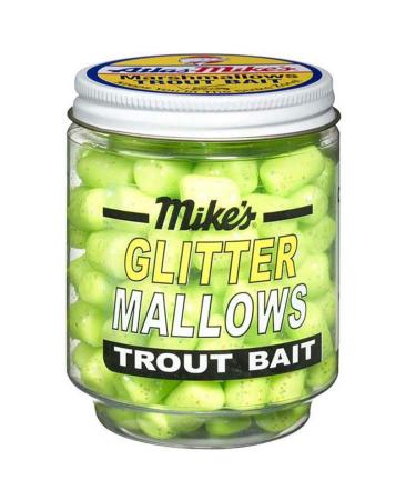 Mike's Fishing Bait Mallow Green Glitter Mallows