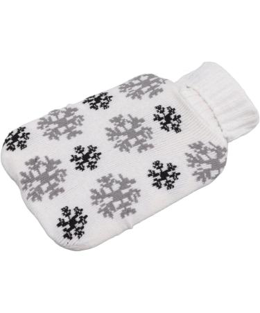 Buy 2000ml Cute Snowflake Warm Water Bottle | Knitted Lid for Kids & Adults | Keep Warm This Winter | International Shipping Available - Buy Online on GoSupps.com