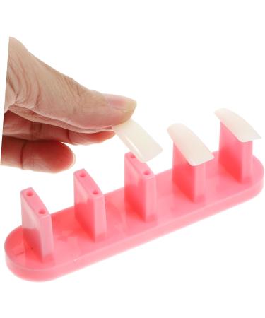 Beavorty 2 Boxes Nail Tips Training Tool Nails Tip Stand Fake Nail Art Practice Stand Fake Nail Practice Stand nail polish stand holder nail display stand Tip Display Stand base manicure - Buy Online on GoSupps.com