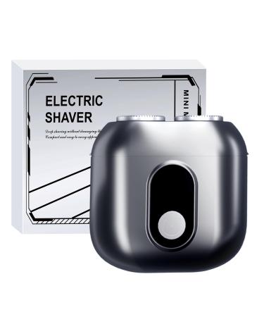 Mini Rotary Shaver Men's Electric Shaver Self-Sharpening Steel Head Close Shave IPX6 Waterproof Type-c Charging Rechargeable Electric Shaver with Storage Dag Ideal Gift Silicone