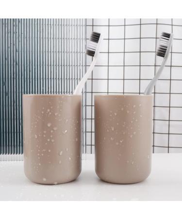 RabyLeo Japanese Mouthwash Cup | Simple Toothbrush Holder for Home & Travel - Coffee & Coffee Design - Buy Online on GoSupps.com