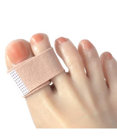 DYKOOK Lengthened Broken Toe Wraps for Your Big Toes 8 Pcs/Pack Fabric Toe Splint Toe Cushioned Bandages Finger Protectors Straightener Hammer Toe Separators