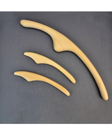 Wooden Gua Sha Stick for Massage - Enhance Neck & Shoulder Relief | Acupuncture Tool for Women - Body Shape Trigger Point Wand - Buy Online on GoSupps.com