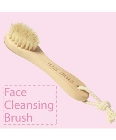 Rustic Rituals Face Cleansing Brush - Wooden Handle Exfoliating Skin Brush for Men & Women - Dry Brushing & Scrubbing Tool for Radiant Skin - Buy Online on GoSupps.com