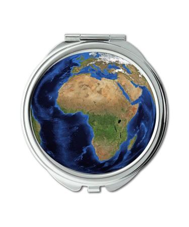 Mirror Beautiful Planet Earth Customized makeup mirror World Globe Earth Planet Blue Earth Globe Global makeup mirrors pocket mirror portable mirror