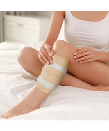 Eummy 4Pcs Elbow Oil Pack Set Washable Reusable Leg Essential Oil Wrap Mess-Free Oil Pack Wrap with Adjustable Elastic Straps Soft Bamboo Flannel Oil Pack Leak-Proof for Elbow Leg Arm Picture money khaki - Buy Online on GoSupps.com