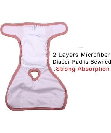 Joydaog Reusable Diapers for Small Dogs | Premium Belly Wrap Size XS | 4 Bright Colors | Pack of 4 - Perfect for Bitches - Buy Online on GoSupps.com