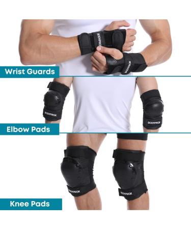 BODYPROX Knee Pads Elbow Pads Wrist Guards Set for Inline Skating  Skateboarding  Roller Derby  BMX Ride  and Rollerblading. Small - Buy Online on GoSupps.com