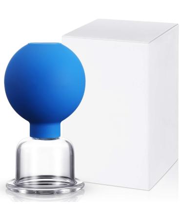 Facial Cupping Cup, Glass Face Cupping Cup Silicone Cupping Cups Vacuum Suction Cupping Cups for Body Face Leg Arm Back Shoulder Muscle and Joint Pain (2.2 Inch Diameter) - Buy Online on GoSupps.com