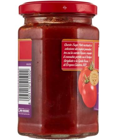 Italian Gourmet E.R. Mutti Sugo con Pomodoro Rossoro grilled vegetables and red onion sauce Tropea Calabria pgi 280g + Italian Gourmet Polpa 400g - Buy Online on GoSupps.com