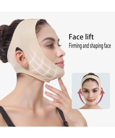 DZQUY Facial Slimming Strap Double Chin Reducer Pain Free Face Lifting Board Reusable for Women Eliminates Sking Skin Lifting Family Anti AgingXL - Buy Online on GoSupps.com