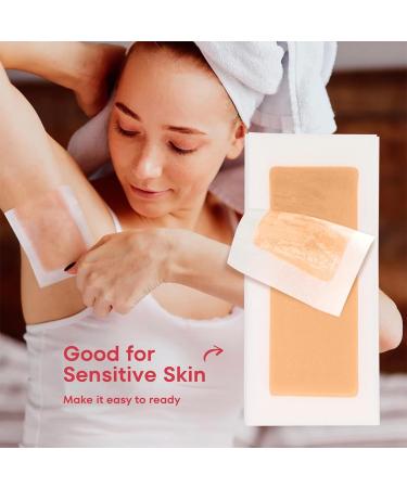 VBKITW Fleece Hair Removal Strips - 10 Pieces for Wax & Sugar Paste 9x18.5cm Face & Body Epilation - Buy Online on GoSupps.com