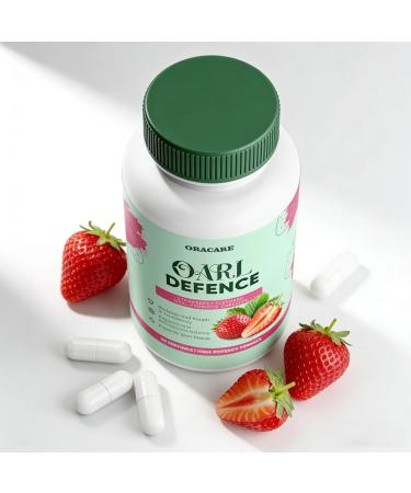 Oracare Oral Defence - Oracare Oral ProbioticsSupplement - Supports Healthy TeethGums Mouth and Fresh Odorless Breath - Strawberry Flavored Oral probioticCapsules -1PCS (60 Capsules 30 Day Supply) - Buy Online on GoSupps.com