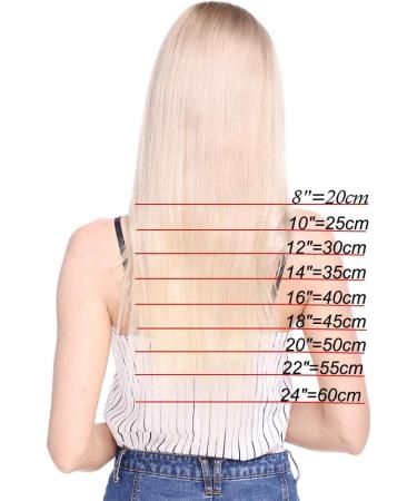 Nano Ring Hair Extensions 20inch 1g/s Pre Bonded 50g Nano Tip Bondings 100% Real Remy Human Hair #18P613 Ash Blonde&Bleach Blonde 20 Inch #18P613 Ash Blonde&Bleach Blonde - Buy Online on GoSupps.com