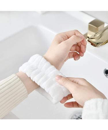 Spa Headband Wrist Washband Wash Set Puffy Headband Bubble Headband for Women Girls Makeup Headband and Wristband for Skincare makeup headband for Washing Face Shower Black - Buy Online on GoSupps.com