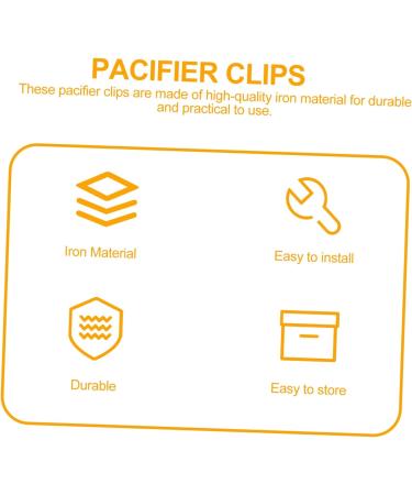 Adorainbow 10-Pack Belt Clips with Duck Beak Buckles - Baby Clothes Accessories | Durable Pacifier Clips & Strap Clamps - Buy Online on GoSupps.com